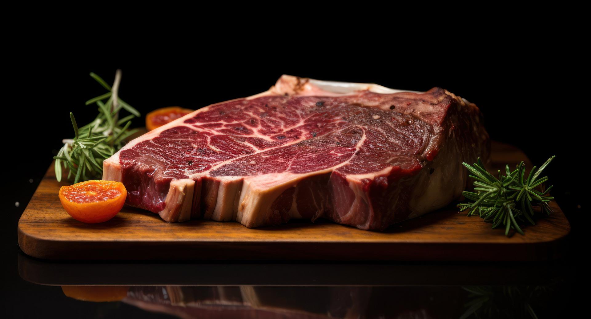 Steak menu with matured beef