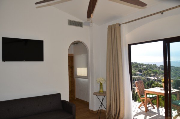 Double room with views and terrace.